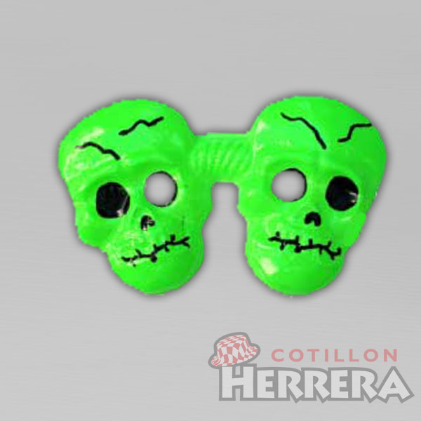 Antifaz Calavera Flúo